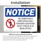 Signmission No Admittance Employees Only OSHA Notice Sign, Vinyl Decal, 10in W x 7in L, 2PK OS-2PACK-NS-D-710-L-15983 - alternate 5